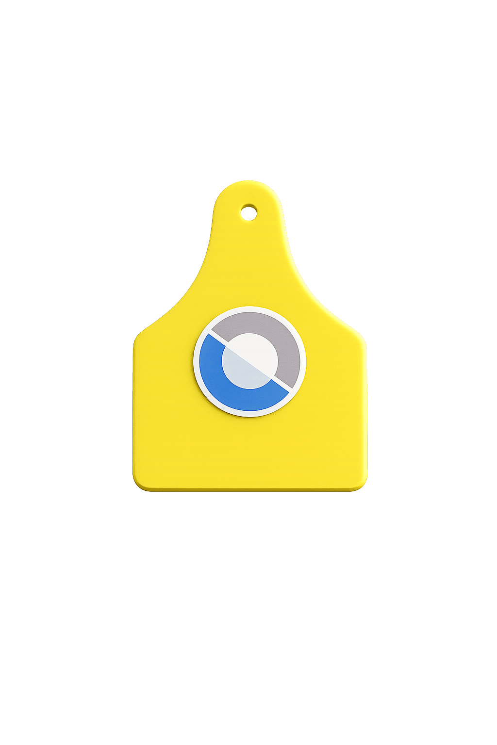 Datawear sticker applied to livestock identification hardware
