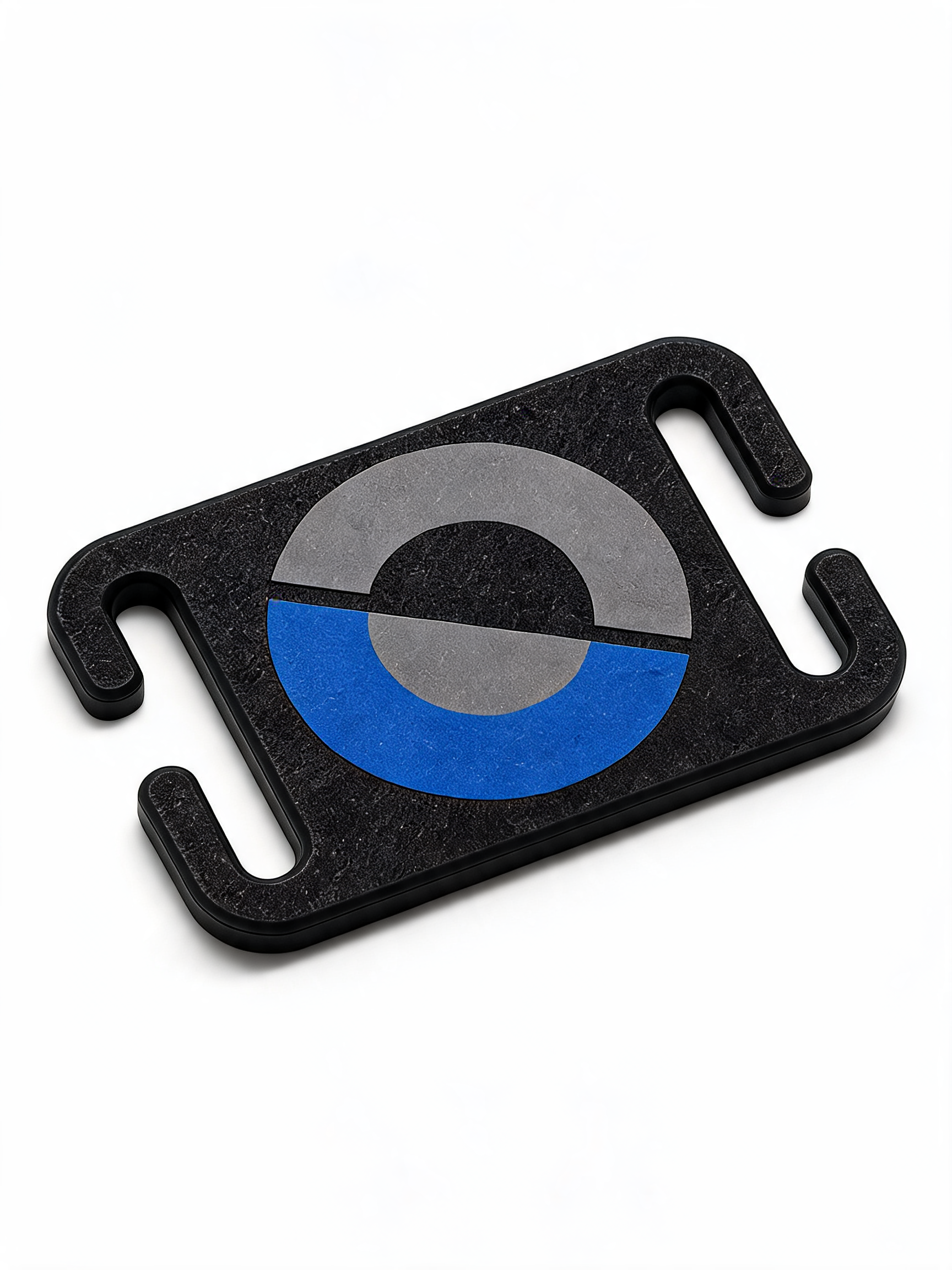 Angled flat lay of the Datawear collar mount tag